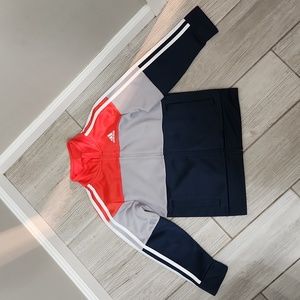 ADIDAS Little Boy's Zip Up Track Jacket and Pants Set